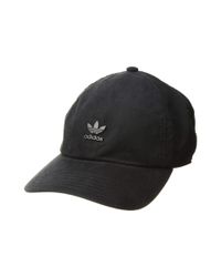 adidas Originals Synthetic Originals Relaxed Metal Strapback (night Cargo/night  Cargo) Caps in Black/Black (Black) for Men - Lyst