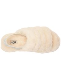 cream ugg fluff yeah slide