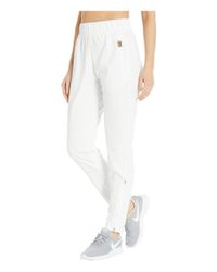 Nike Synthetic Court Warm Up Pants White White White Women S Casual Pants Lyst