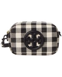 mini perry bombé gingham camera bag