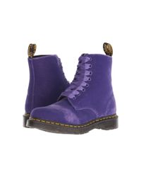Dr. Martens Unisex-adult's 1460 Pascal Velvet Boots (dusty Violet) in  Purple - Lyst
