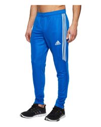 adidas Synthetic Tiro '17 Pants in Blue/White/White (Blue) for Men - Lyst