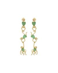 kate spade monkey earrings