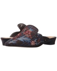 Sam Edelman Blue Aven (navy Multi Tartan Plaid) Clog/mule Shoes