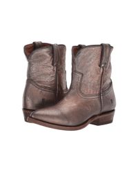 Frye Leather Billy Short (golden Silver Vintage Metallic) Cowboy Boots -  Lyst