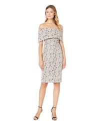 vince camuto off the shoulder midi dress