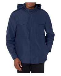 cole haan men's oxford hooded jacket