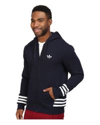 adidas Originals Cotton Street Graphic Full-zip Hoodie in Blue for Men |  Lyst