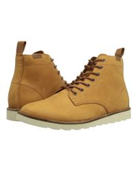 vans sahara light brown leather boots