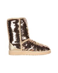 gold sparkly uggs