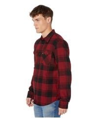 Levi's Levi's(r) Manta Flannel Shirt in Burgundy (Red) for Men - Lyst