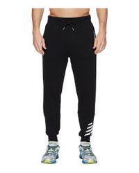 New Balance Cotton Essentials Ft Graphic Sweatpants in Black for Men | Lyst
