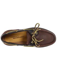Rockport Ports Of Call Perth (taupe Nubuck/beeswax Leather) Men's 