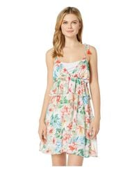 Lucky Brand Multicolor Sunny San Diego Ruffle Swing Dress Cover-up