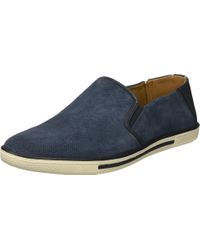 Kenneth Cole Reaction Suede Center Slip-on in Navy Suede (Blue) for Men ...