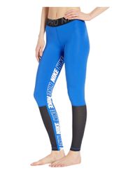 Nike Synthetic Pro Sport Distort Tights (game Royal/black/anthracite/white)  Women's Casual Pants - Lyst