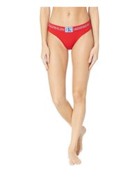 calvin klein monogram thong black