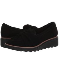 clarks sharon dasher black suede