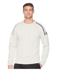 Adidas Synthetic Zne Crew Sweatshirt Zne Heather Legend Ink Men S Sweatshirt For Men Lyst