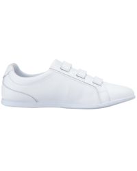 Lacoste Synthetic Women's Rey Strap 1 Leather Sneaker in White - Lyst