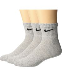 gray nike ankle socks
