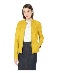 guess leather jacket womens