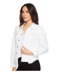 blank nyc white denim jacket