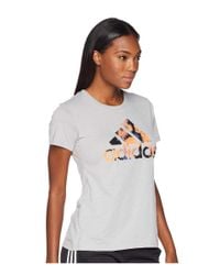 women's adidas badge of sport floral tee