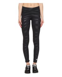 Adidas By Stella McCartney Black Run Zebra Long Tights S96900