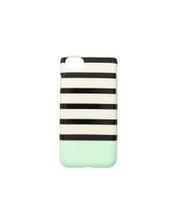 Kate Spade Green Stripe Credit Card Phone Case For Iphone® 7/iphone® 87