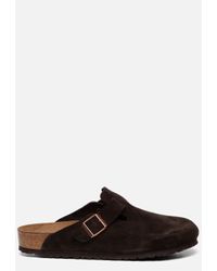Birkenstock Rubber Boston Soft Instappers Bruin in het Bruin voor heren -  Lyst