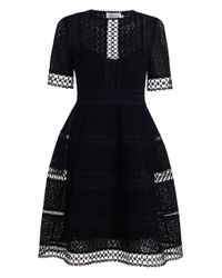 Zimmermann | Black Bowerbird Embroidery Dress | Lyst