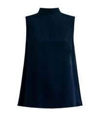 Zimmermann | Black Silk Collared Tank | Lyst
