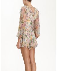 Zimmermann Multicolor Ninety-six Flutter Playsuit