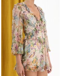 Zimmermann Multicolor Ninety-six Flutter Playsuit