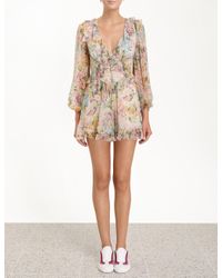 Zimmermann Multicolor Ninety-six Flutter Playsuit