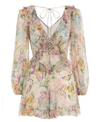 Zimmermann Multicolor Ninety-six Flutter Playsuit