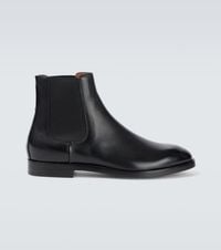 ZEGNA Leather Ankle Boots in Black for Men | Lyst