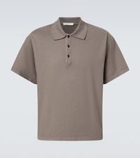 The Row Bryson Cotton Polo Shirt in Gray for Men | Lyst