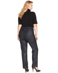 jones new york lexington straight leg jeans