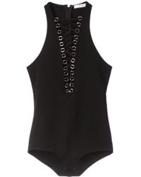 Givenchy Lace-Up Bodysuit - Black