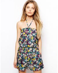 oasis ditsy floral playsuit