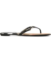 Burberry House Check Flip Flops - Black