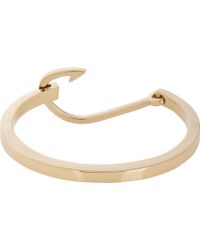 Miansai Hook Bracelet In Metallic For Men Lyst Miansai Hook Bracelet Lyst
