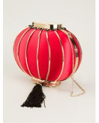 Charlotte Olympia Lantern Handbag - Red