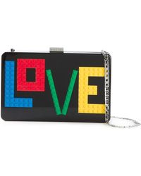 Les Petits Joueurs Petit Diana Mondrian Leather Bag in Multicolor ...