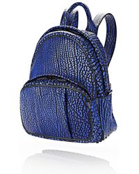 Alexander Wang Dumbo Backpack In Contrast Tip Nile - Blue