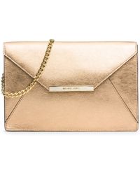Michael Kors | Lana Leather Envelope Clutch | Lyst