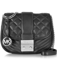 Michael Kors Elisa Leather Medium Crossbody Bag - Multicolour