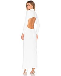 Twin Sister High Neck Longsleeve Maxi Dress - White